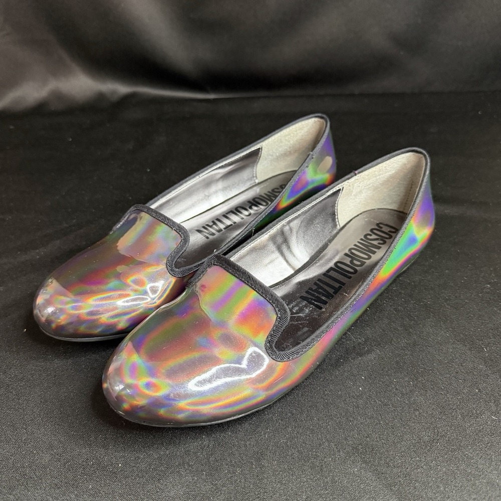 Mystichrome Iridescent Cosmopolitan Flats Womens 9M Psychedelic Rave Festival